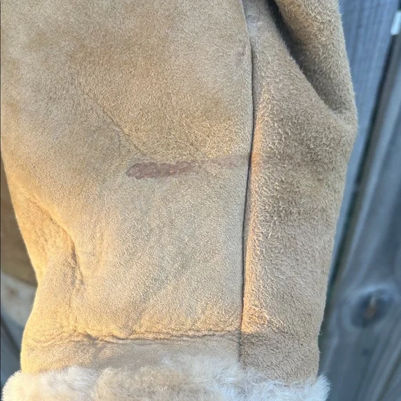 Vintage Sawyer of Napa Men's Tan Shearling Jacket Size 38 - Picture 12 of 16